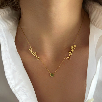 Names With a Heart Necklace