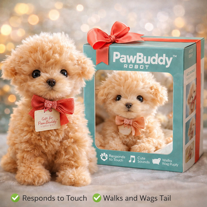 Electronic Plush Pet Toy for Pretend Companion Play