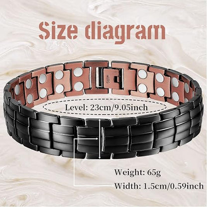 Ultra Strength Pure Copper Magnetic Therapy Bracelet (President)