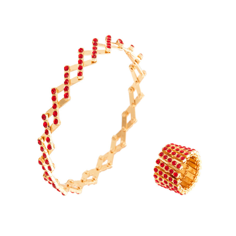 2-In-1 Adjustable Brass Magic Bracelet & Ring