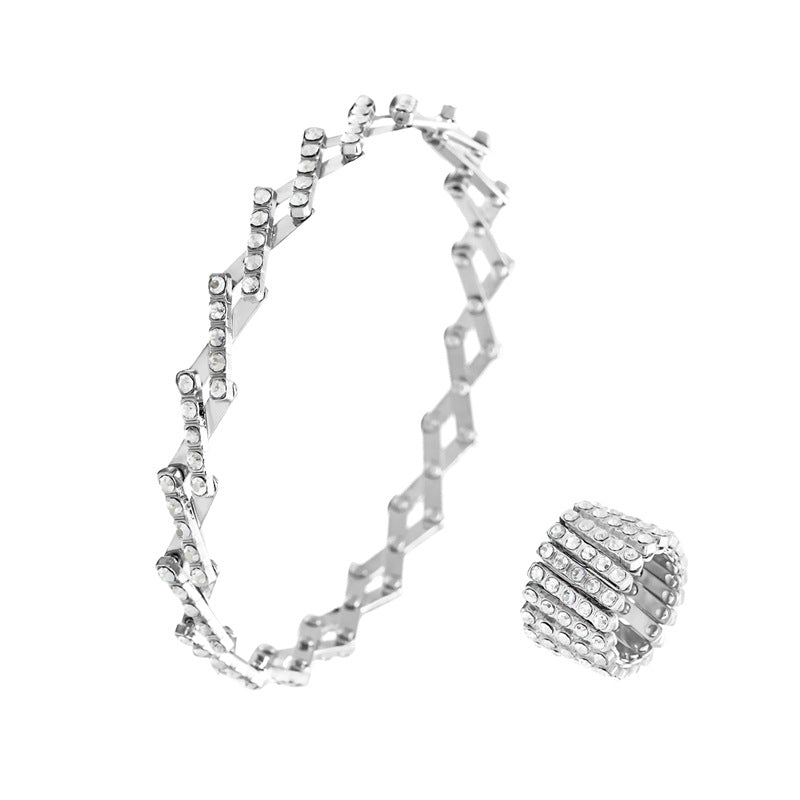 2-In-1 Adjustable Brass Magic Bracelet & Ring