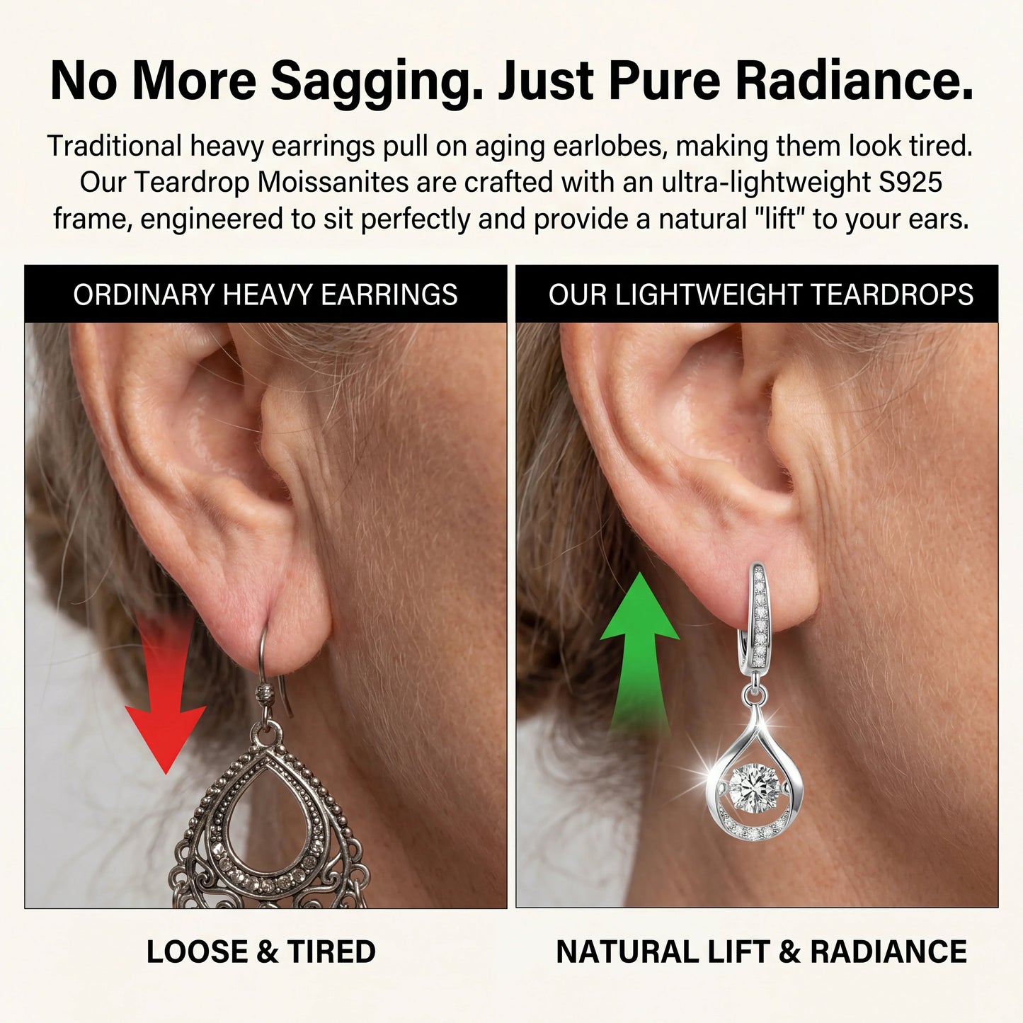 Dancing Teardrop Cubic Zirconia Earrings
