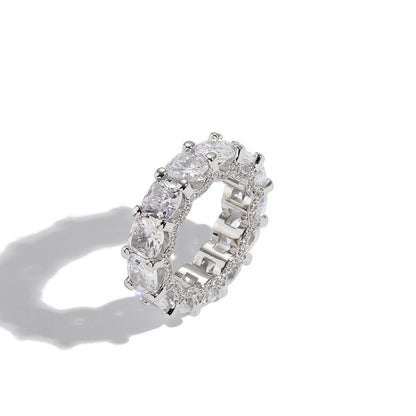 Crystal Pavé Eternity Band Ring