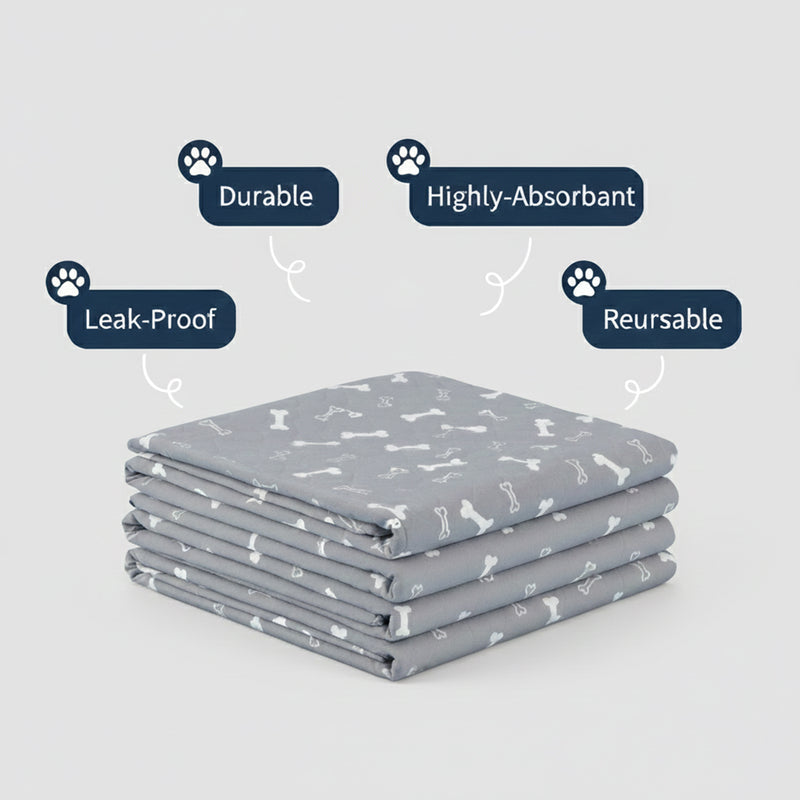 Large Washable Dog Pee Pad for Indoor Training and Floor Protection