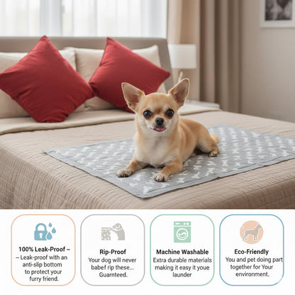 Large Washable Dog Pee Pad for Indoor Training and Floor Protection