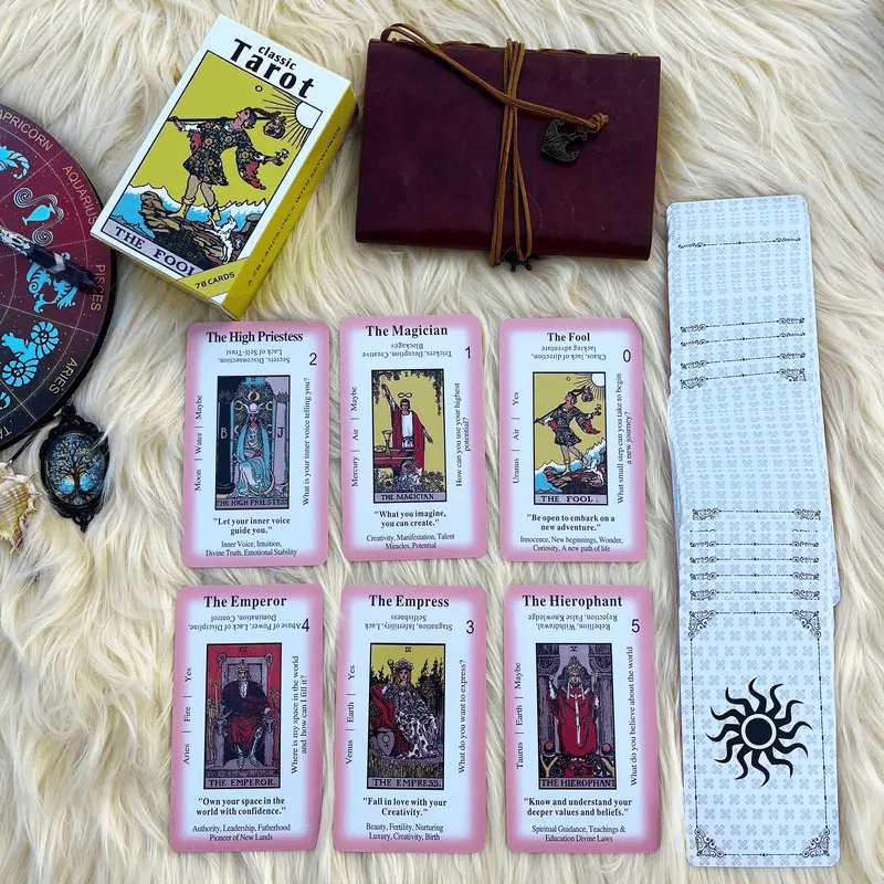Classic Tarot Learning Card Deck for Beginners