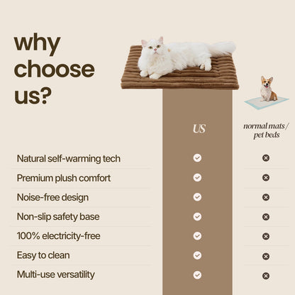 Soft Plush Pet Mat in Two Sizes and Three Colors