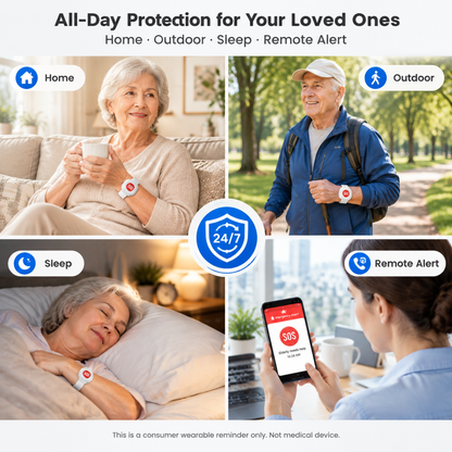 Wi-Fi SOS Alert Wrist Button