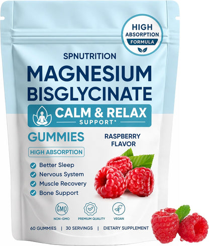 Magnesium Glycinate Gummies, 60-Count Pouch