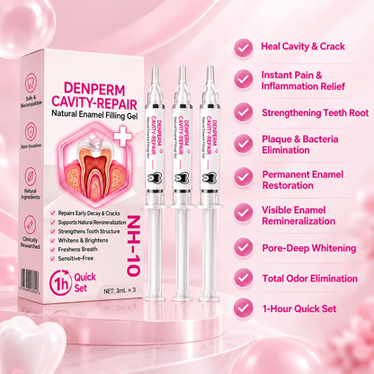Three-Syringe Temporary Dental Filling Gel Kit
