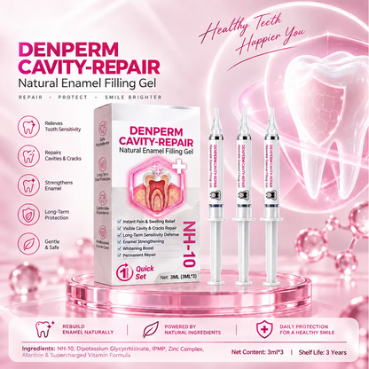 Three-Syringe Temporary Dental Filling Gel Kit