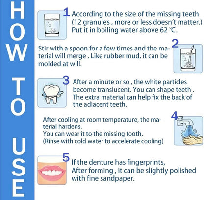 Moldable Temporary Dental Material, Two 30 ml Bottles