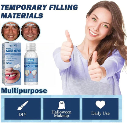 Moldable Temporary Dental Material, Two 30 ml Bottles