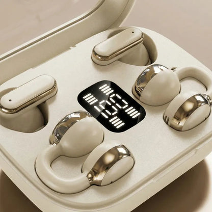 Q10 Dual-Style Bluetooth Earbuds with In-Ear and Clip-On Pairs