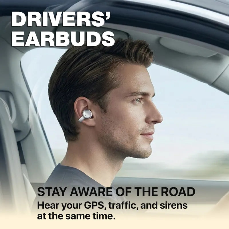 Q10 Dual-Style Bluetooth Earbuds with In-Ear and Clip-On Pairs