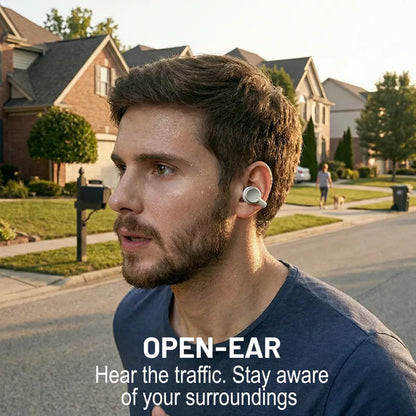 Q10 Dual-Style Bluetooth Earbuds with In-Ear and Clip-On Pairs