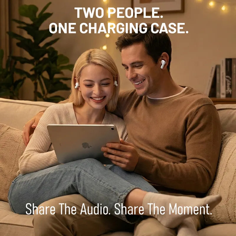 Q10 Dual-Style Bluetooth Earbuds with In-Ear and Clip-On Pairs