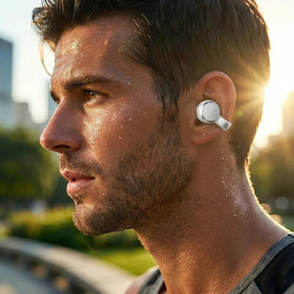 Q10 Dual-Style Bluetooth Earbuds with In-Ear and Clip-On Pairs