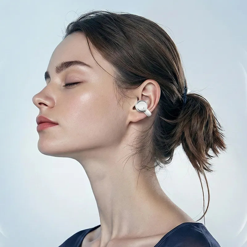 Q10 Dual-Style Bluetooth Earbuds with In-Ear and Clip-On Pairs