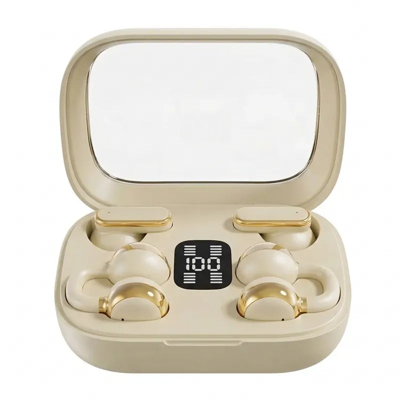 Q10 Dual-Style Bluetooth Earbuds with In-Ear and Clip-On Pairs
