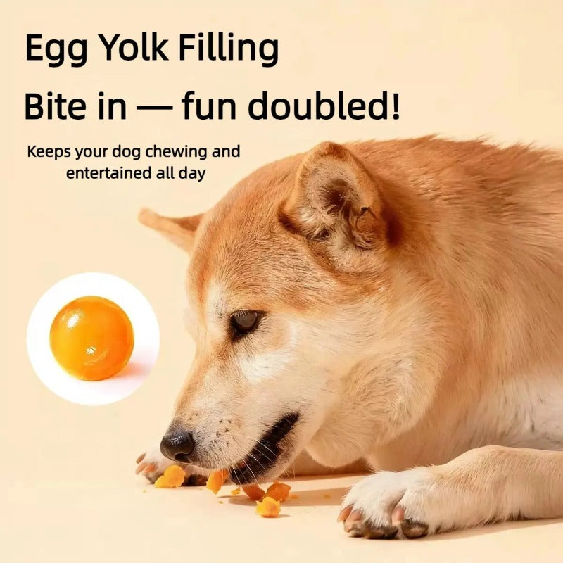 Duck Jerky Chew Balls with Egg-Yolk Filling, 2-Pack