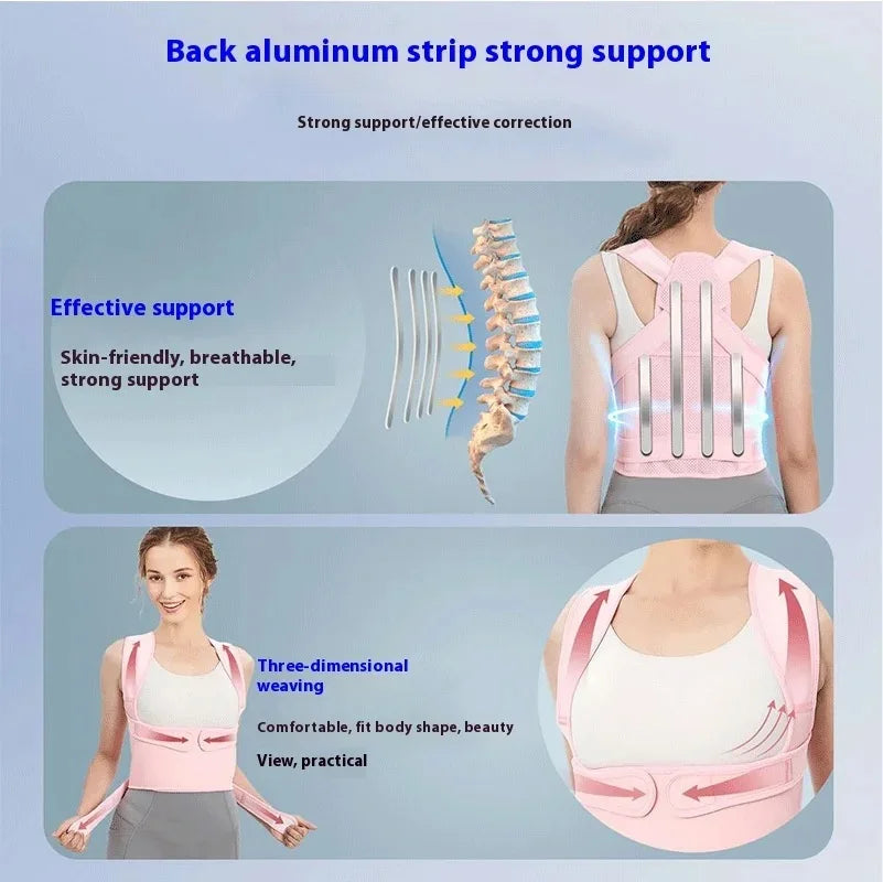 Adjustable Cross-Strap Back Support for Posture Awareness