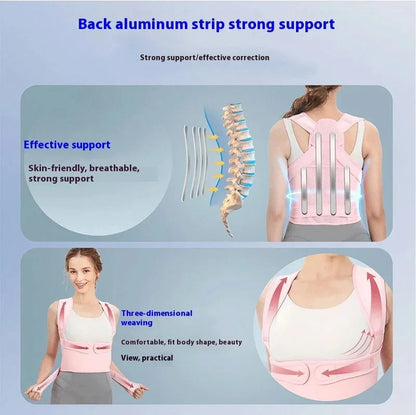 Adjustable Cross-Strap Back Support for Posture Awareness