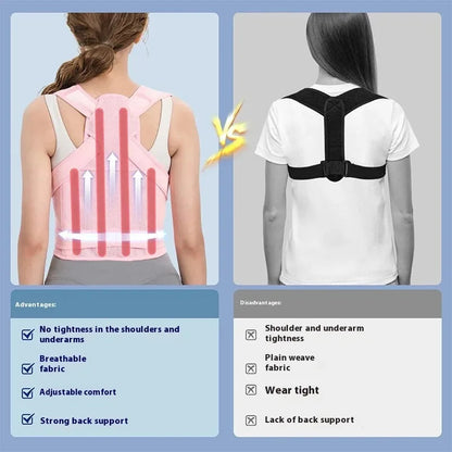 Adjustable Cross-Strap Back Support for Posture Awareness