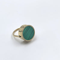 Gold with Green Acrylic
