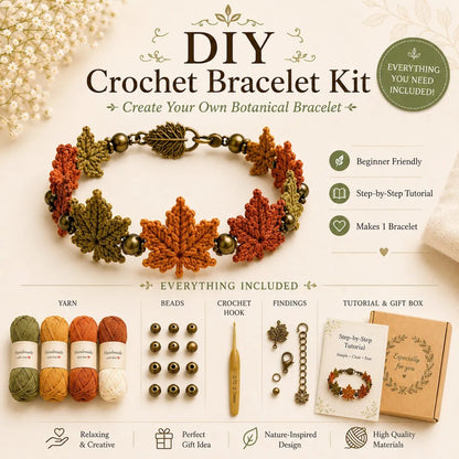 DIY Nature-Inspired Crochet Bracelet Making Kit
