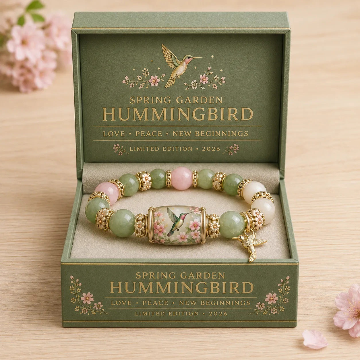 🌿 Blessing Bracelet of Love, Peace & Spring💖