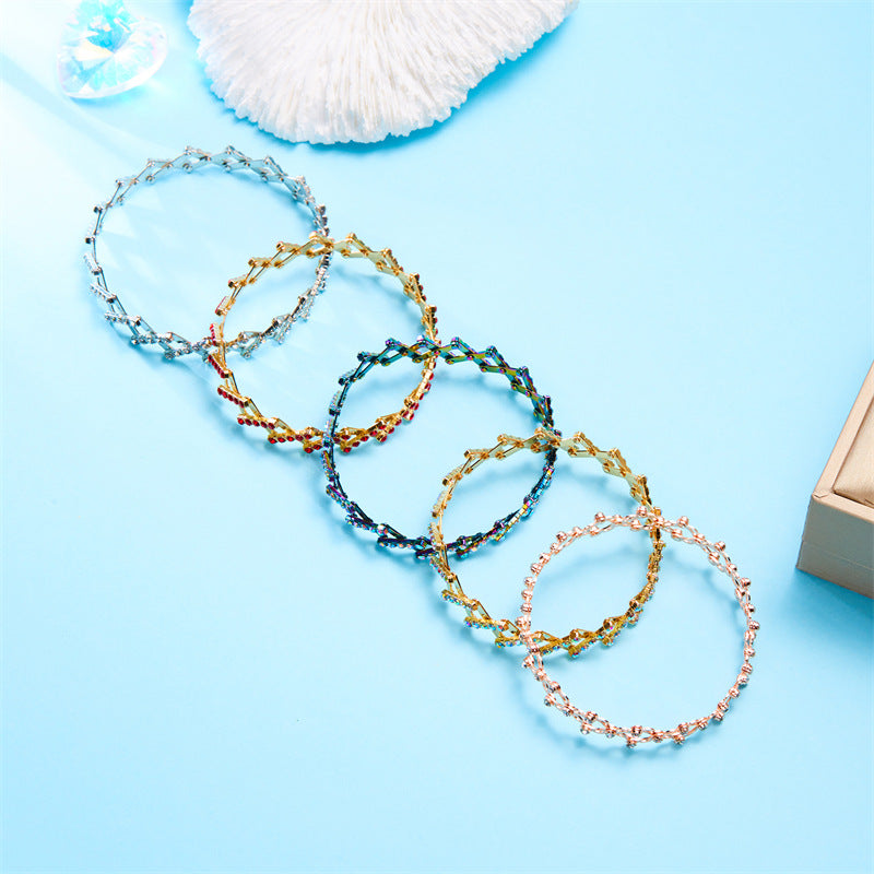 2-In-1 Adjustable Brass Magic Bracelet & Ring