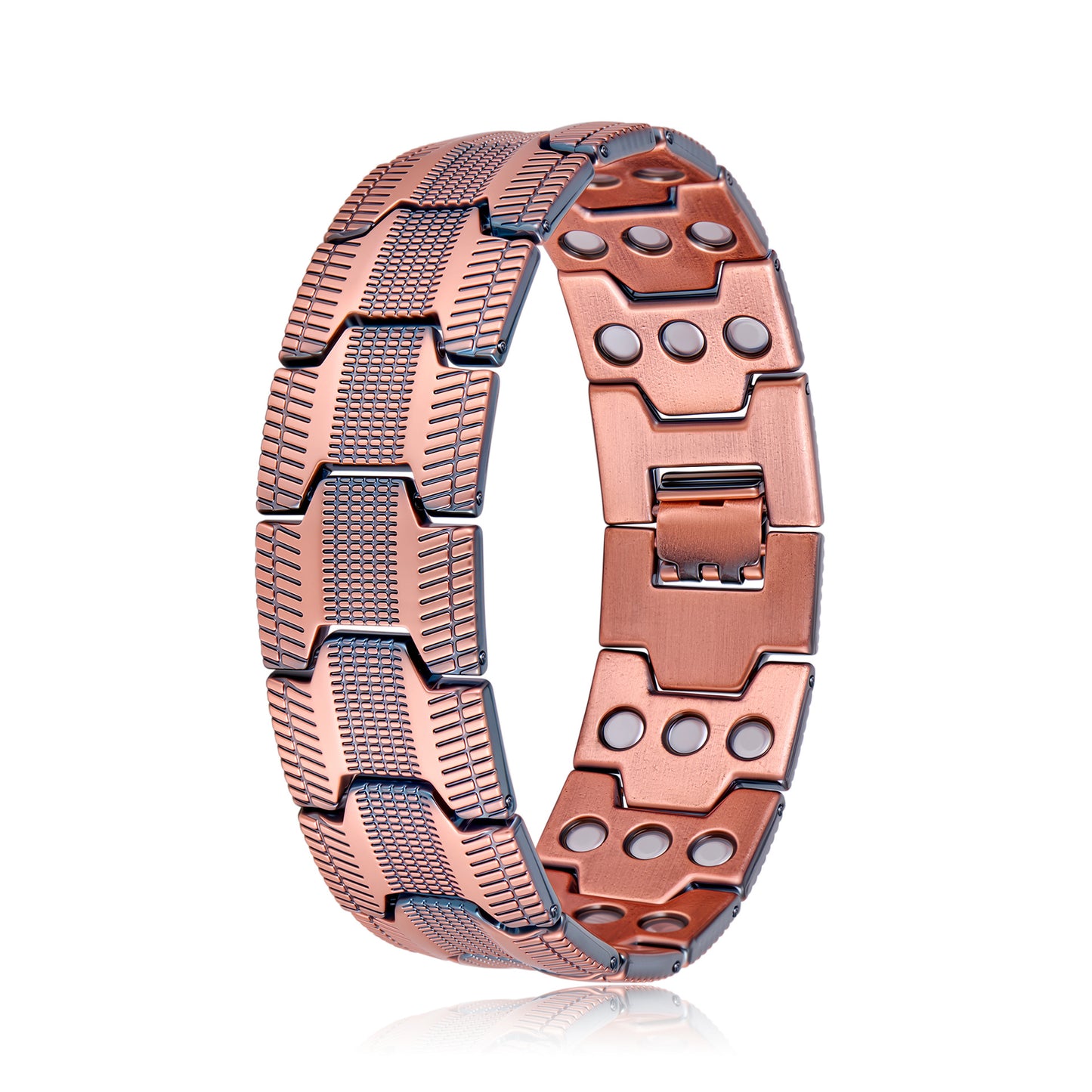 Wide Square Magnet Bracelet for Men