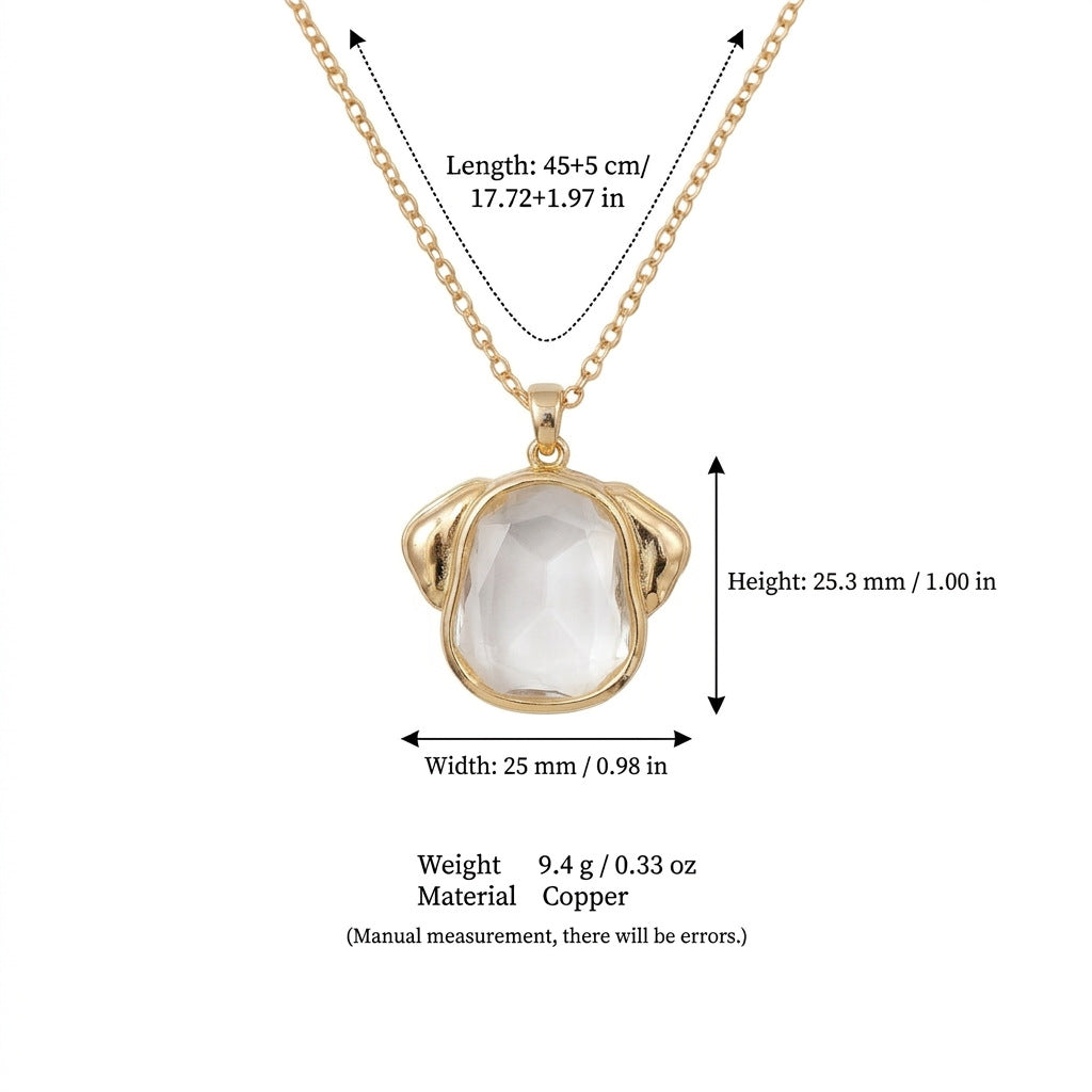 Puppy Locket Necklace Set