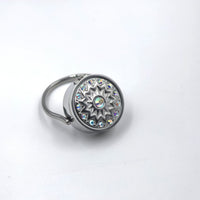 Silver with AB Rhinestone