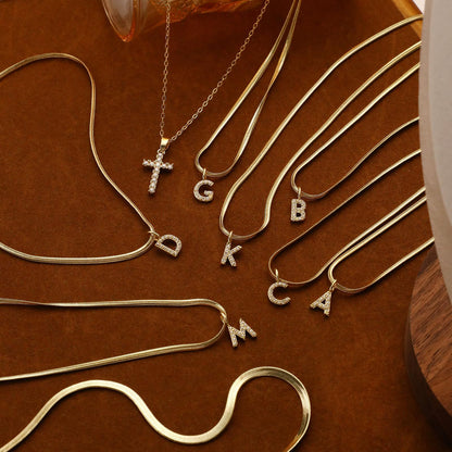 Adjustable Multi-Layer A-Z Gold Dainty Necklace Minimalist Luxury Daily Accessory