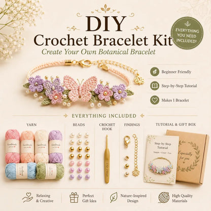 DIY Nature-Inspired Crochet Bracelet Making Kit