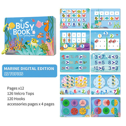 Reusable Preschool Busy Book for Early Learning and Quiet Play