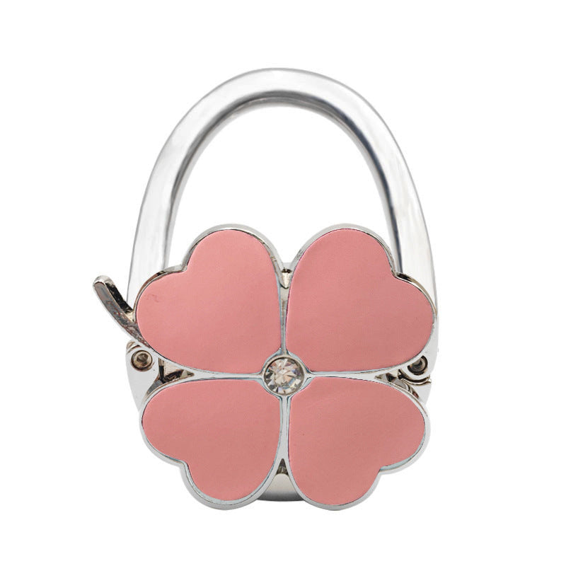 Foldable Four-Leaf Clover Purse Hook for Tables