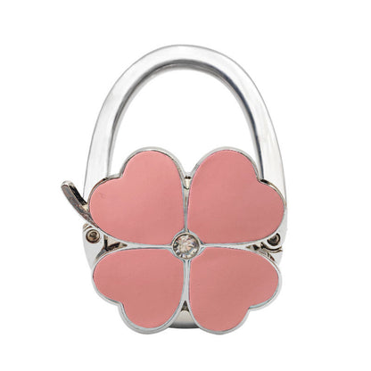 Foldable Four-Leaf Clover Purse Hook for Tables