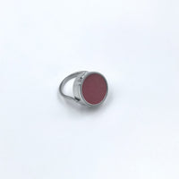Silver with Red Acrylic
