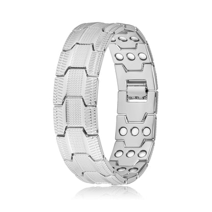 Wide Square Magnet Bracelet for Men