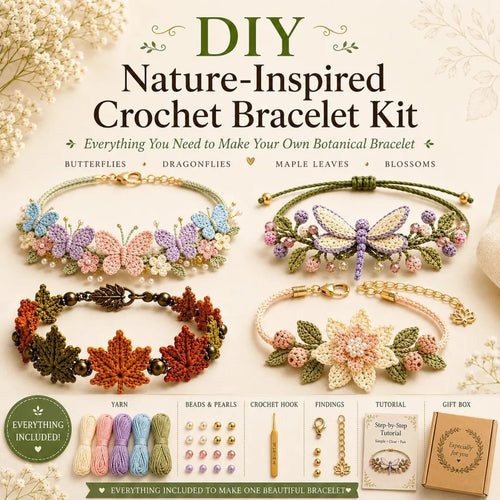 DIY Nature-Inspired Crochet Bracelet Making Kit