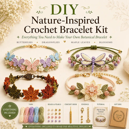 DIY Nature-Inspired Crochet Bracelet Making Kit