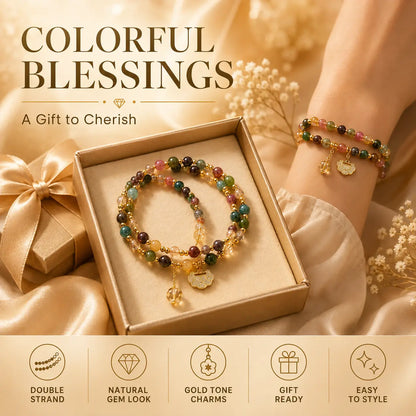 Double-Strand Beaded Ruyi Lock Bracelet