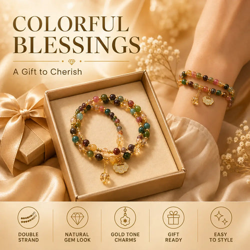 Double-Strand Beaded Ruyi Lock Bracelet