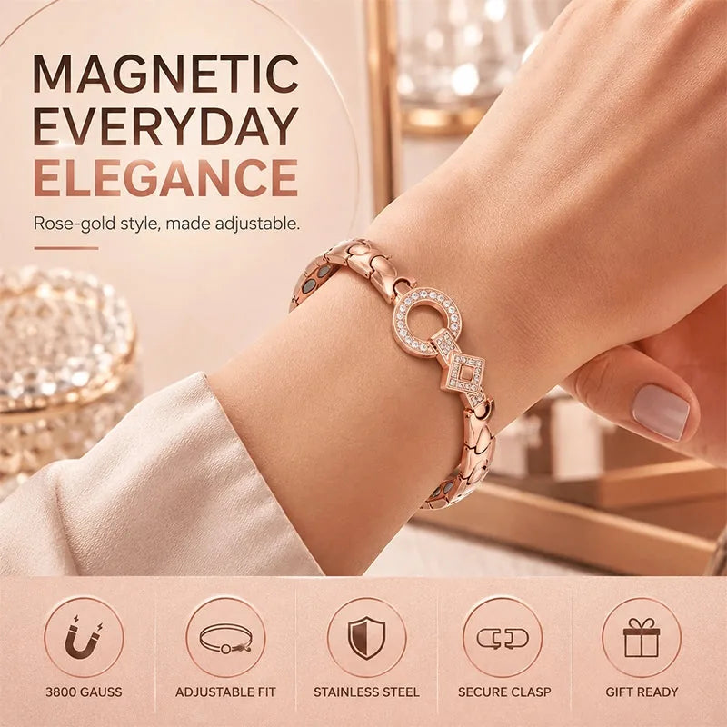 Crystal Magnetic Clasp Bracelet