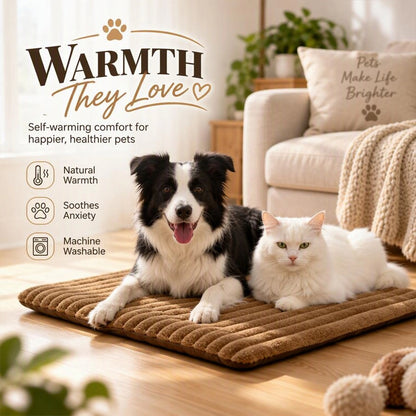 Soft Plush Pet Mat in Two Sizes and Three Colors