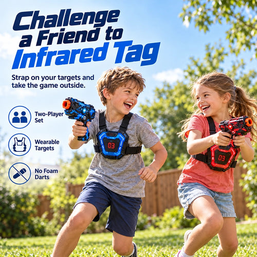 Two-Player Infrared Tag Set with Wearable Chest Targets