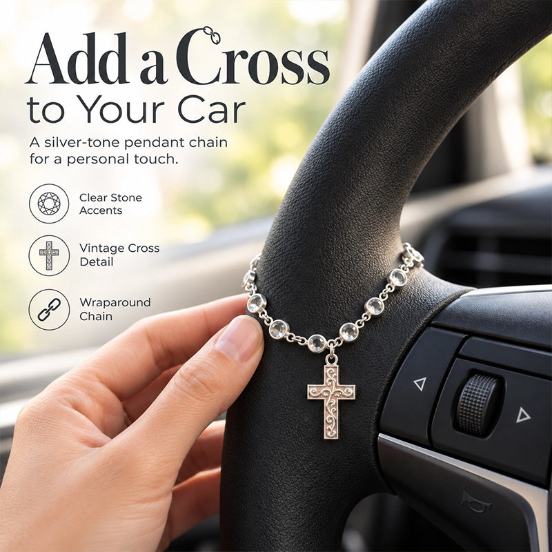 Cross Car Pendant for a Meaningful Everyday Reminder